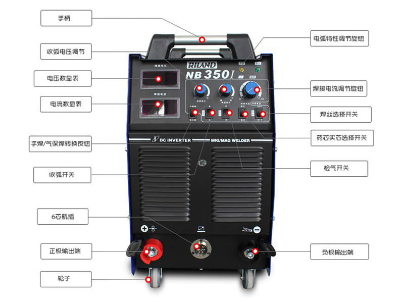 瑞凌NB500I模塊IGBT逆變直流CO2氣體保護(hù)焊機(jī)/分體式